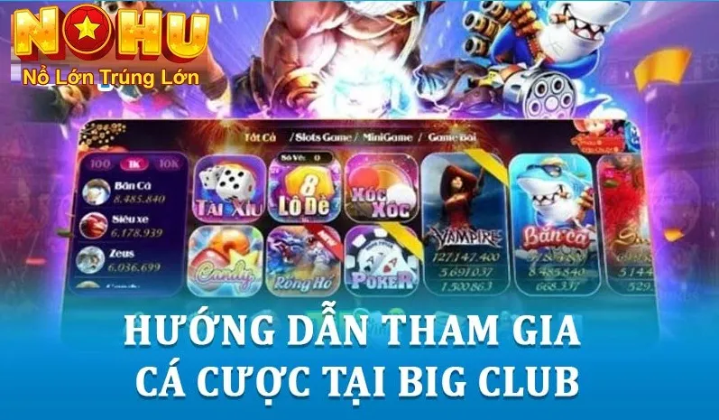 Cách Chơi Nổ Hũ Big Club - Đỉnh Cao Giải Trí Slot Game 3 Hướng dẫn tham gia cá cược tại Big Club