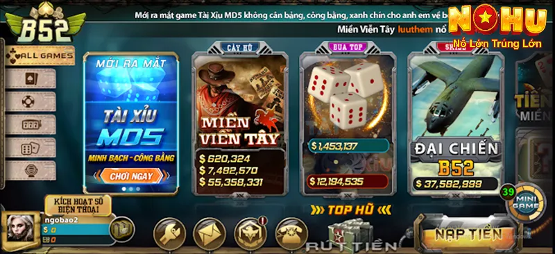 Nhà Cái Nổ Hũ B52 - Nhà Cái Đổi Thưởng Hàng Đầu Việt Nam 3 Đa dạng các tựa game, trải nghiệm vô cùng mượt mà